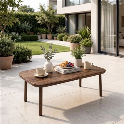 Masuta de cafea din aluminiu pentru patio